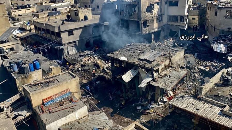 قتيل وعشر اصابات بانفجار محل توزيع غاز بسوق الزاوية بغزة
